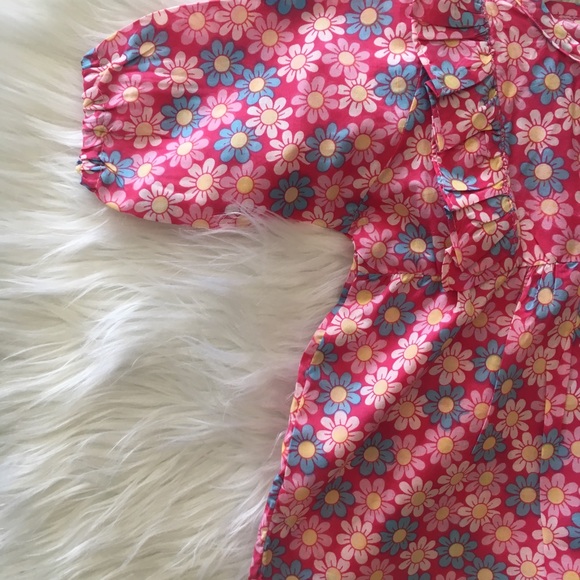 Handmade floral print cotton frock top - Picture 3 of 7